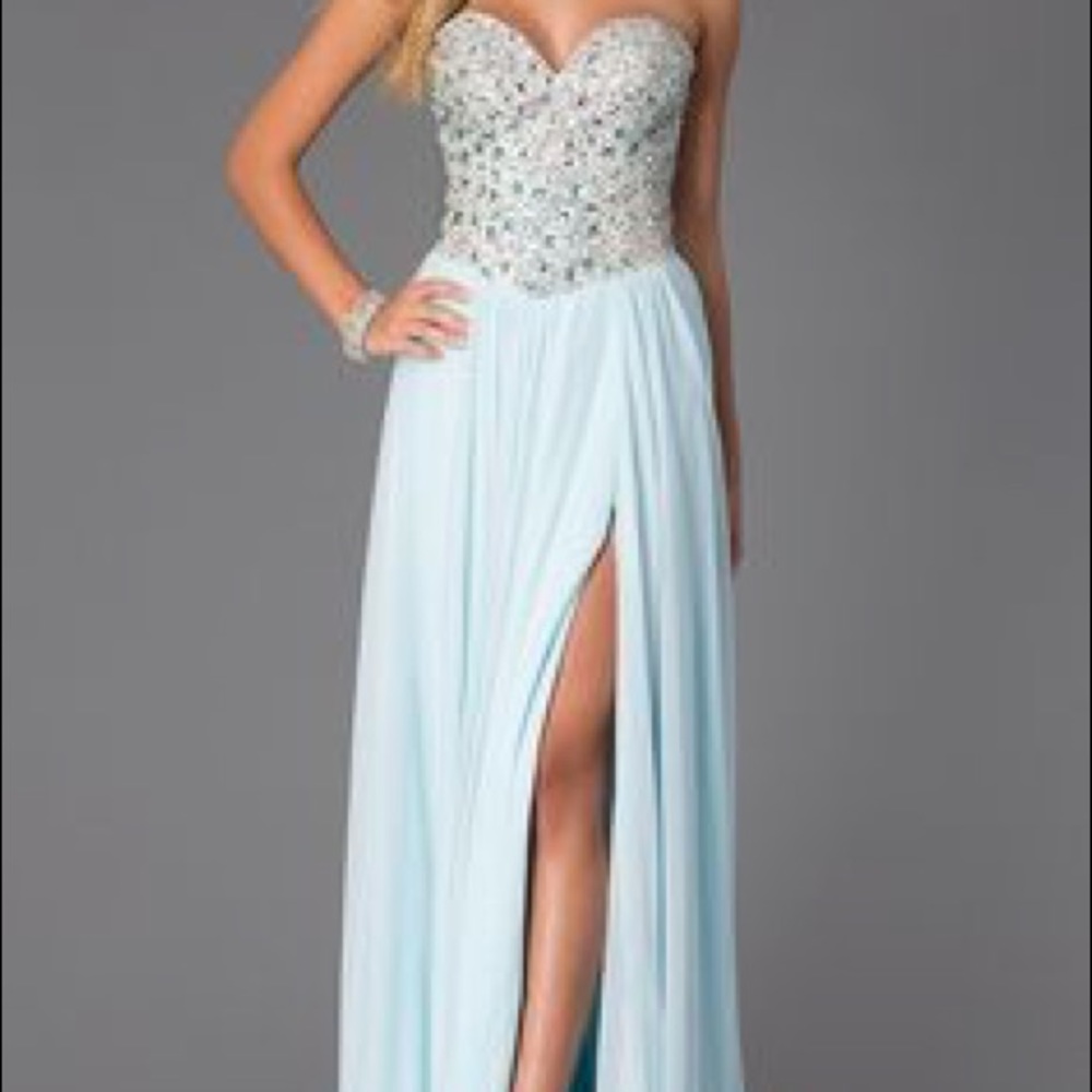 strapless corset prom/homecoming dress